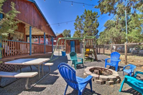 Serene Family Cabin with Fire Pit and Jungle Gym!, Heber